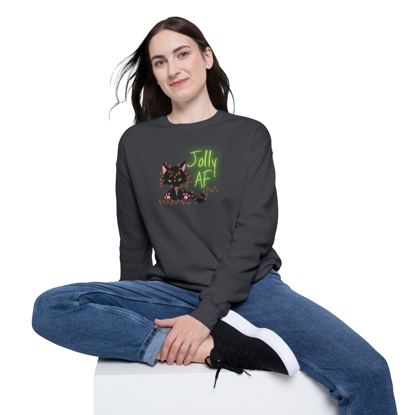Jolly AF Unisex Drop Shoulder Sweatshirt