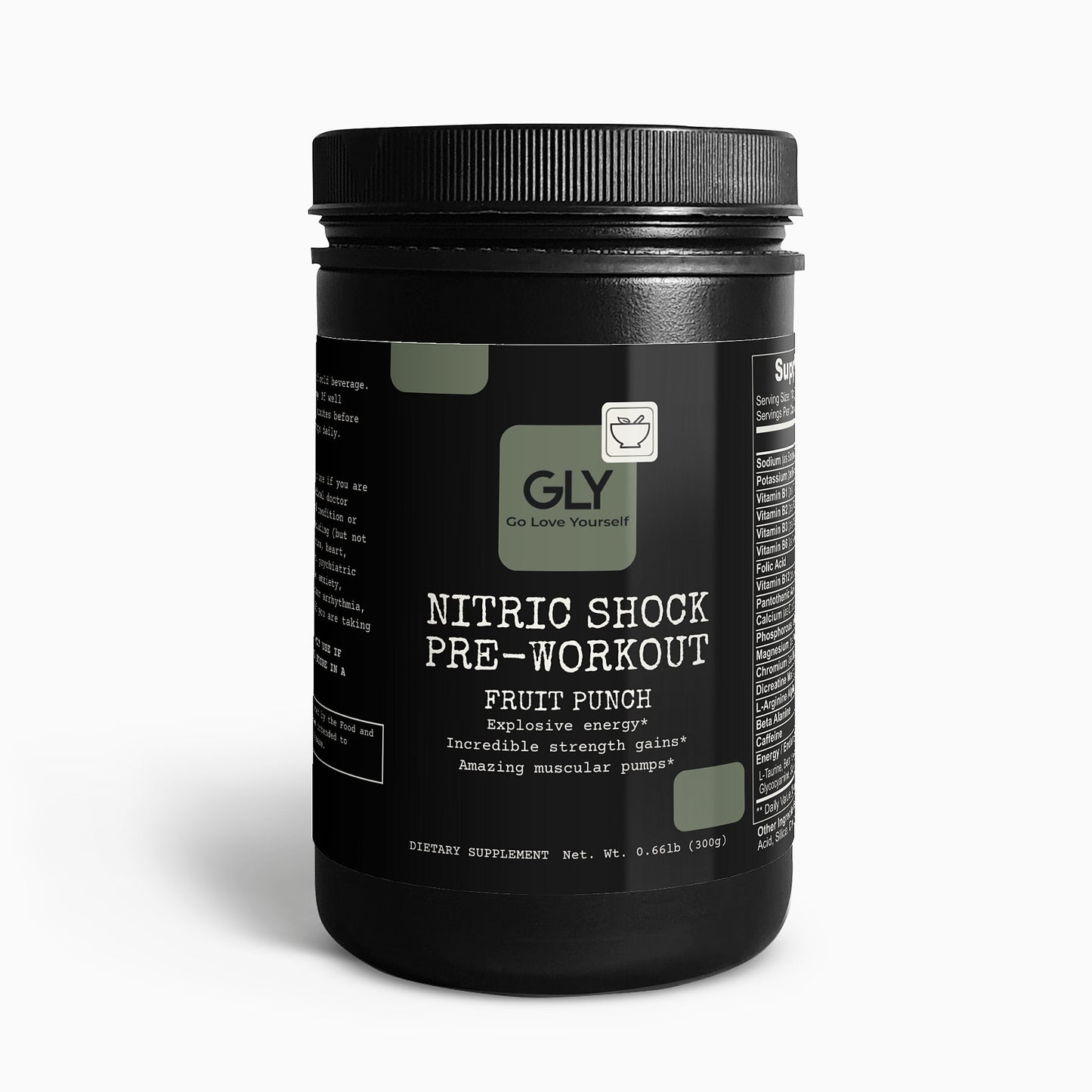Nitric Shock Pre-Workout Powder (Fruit Punch)